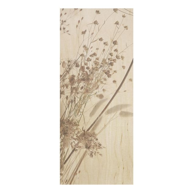 Obrazy na ścianę Bukiet z traw ozdobnych i kwiatów