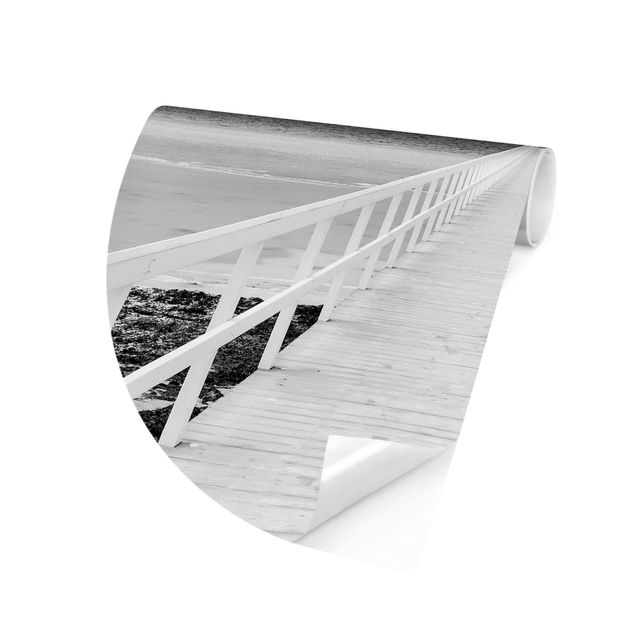 Fototapeta czarno biała Most w Szwecji Czarno-biały