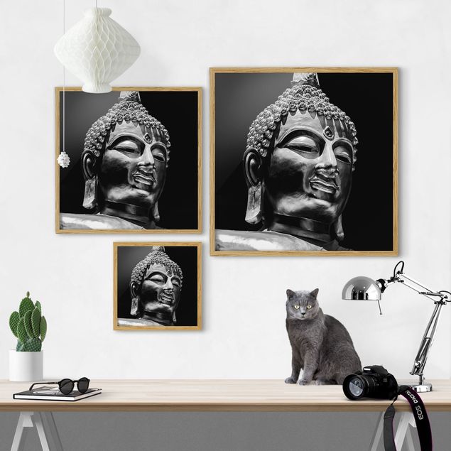 Artystyczne obrazy Pomnik Buddy - twarz