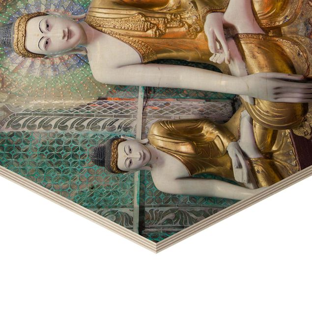 Obrazy z drewna Posągi Buddy