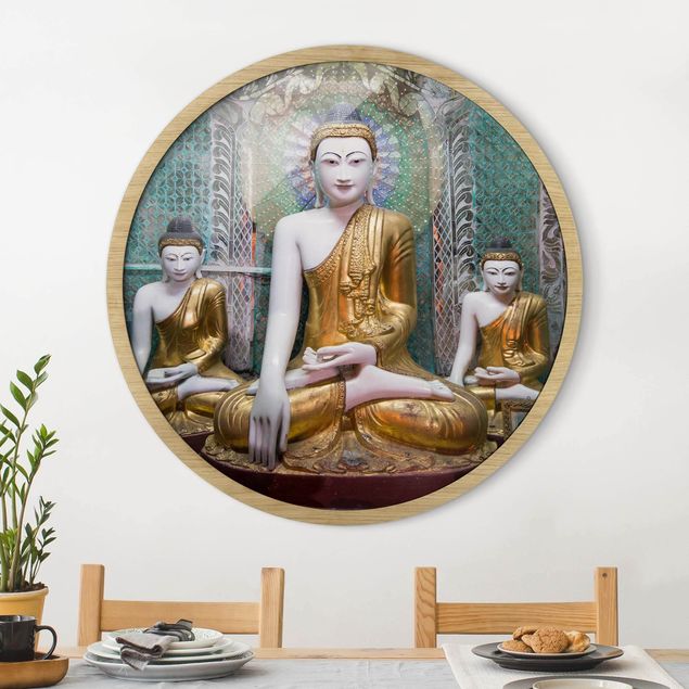 Nowoczesne obrazy do salonu Buddha Statues