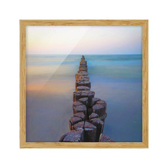 Obrazy w ramie do korytarzu Sceny zachodu słońca nad morzem