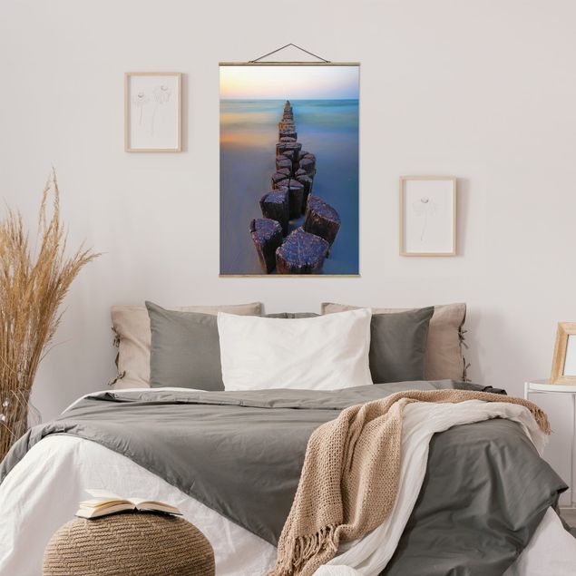 Nowoczesne obrazy do salonu Sceny zachodu słońca nad morzem
