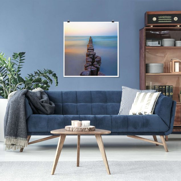 Obrazy do salonu Sceny zachodu słońca nad morzem