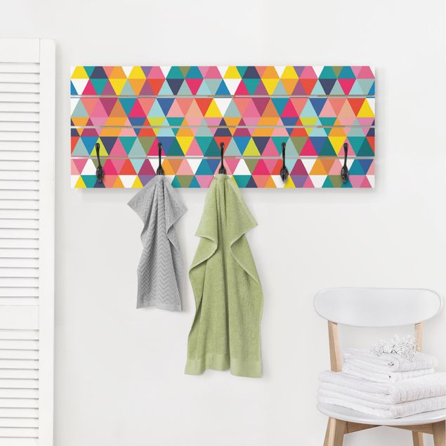 Garderoby Kolorowy wzór trójkątów