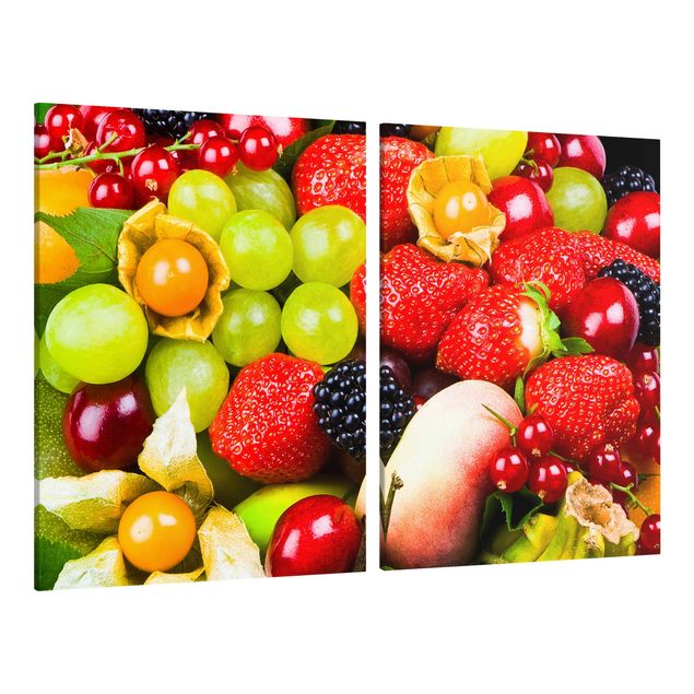 Obrazy drukowane na płótnie Owoce tropikalne