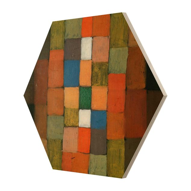 Obraz heksagonalny z drewna - Paul Klee - Zwiększenie