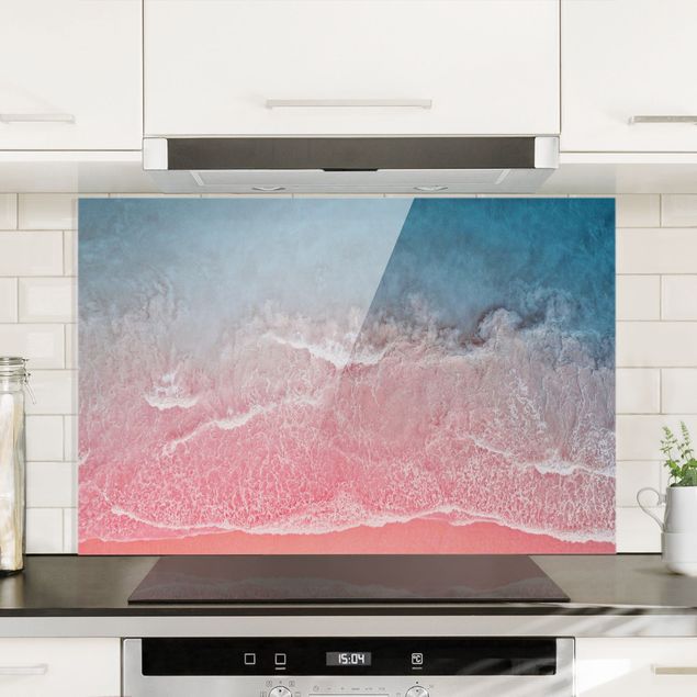 Dekoracja do kuchni Ocean w kolorze różowym