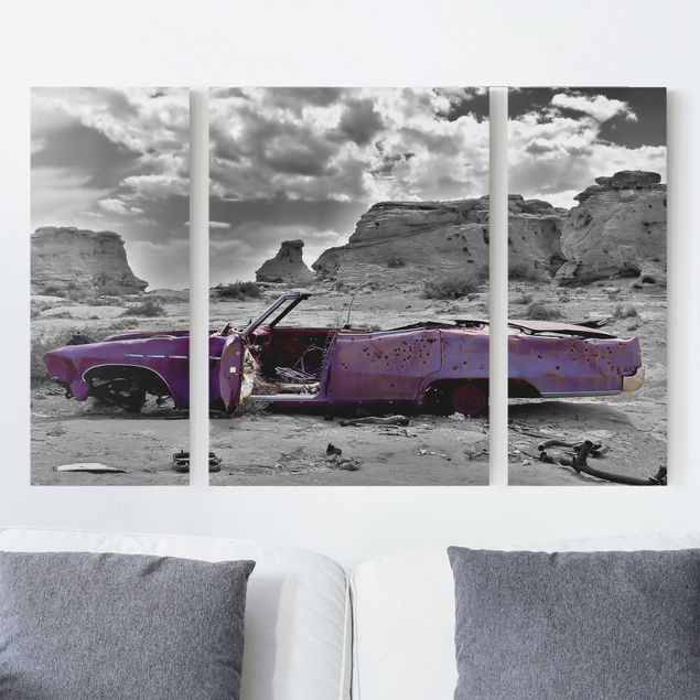 Obrazy samochody Różowy Cadillac