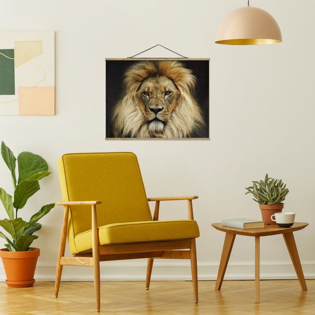 Obrazy do salonu nowoczesne Mądrość lwa