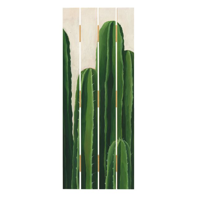 Obraz z drewna - Ulubione rośliny - Kaktus