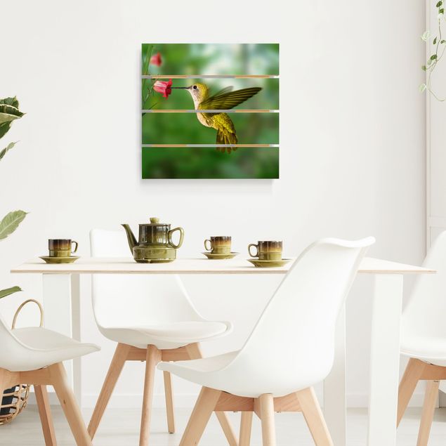 Obrazy na ścianę Koliber i kwiat