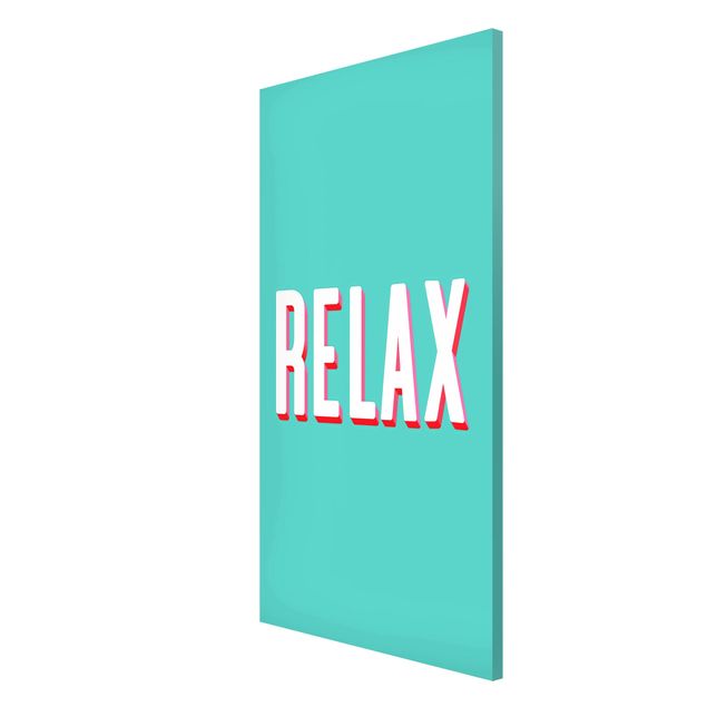 Obrazy nowoczesne Relax Typo na niebiesko