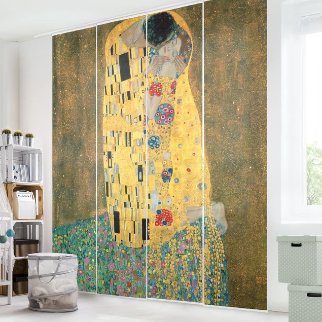 Zasłony panelowe zestaw - Gustav Klimt - Pocałunek