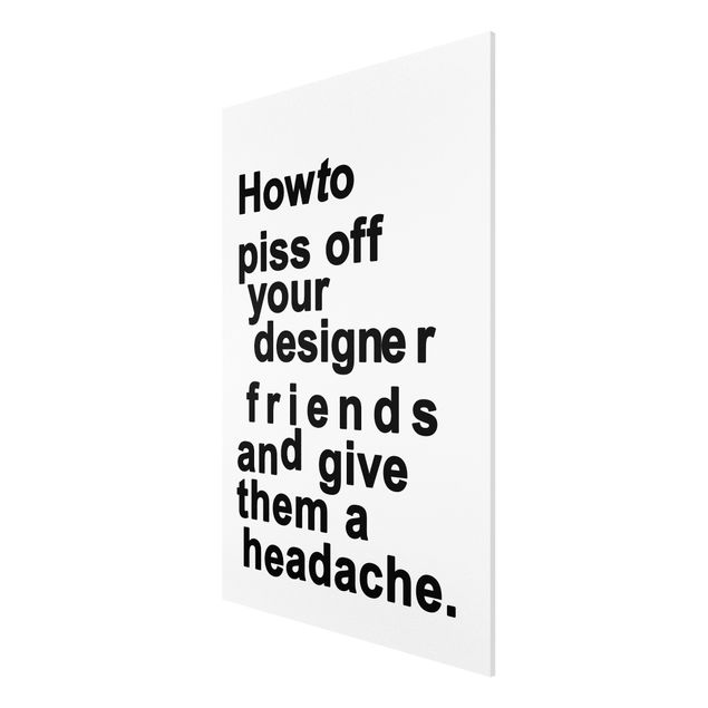 Obrazy nowoczesny Ból głowy projektantów