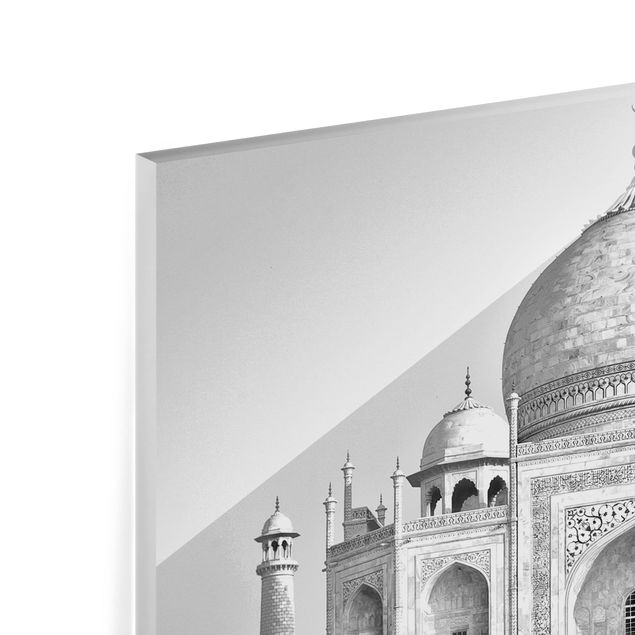 Panel szklany do kuchni - Taj Mahal z ogrodem