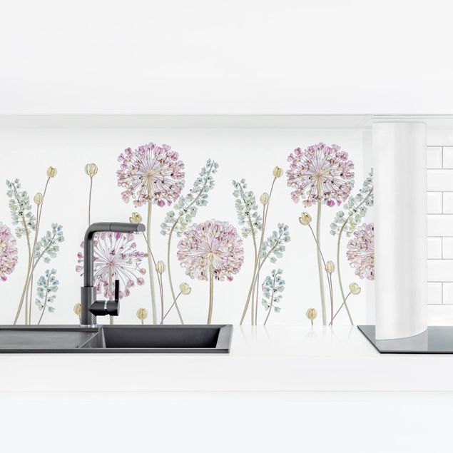 Panel ścienny do kuchni - Allium Ilustracja I