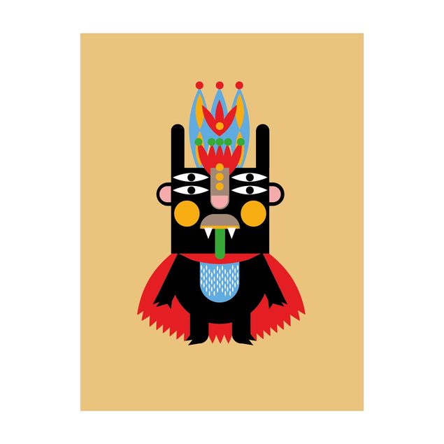 dywan kolorowy Kolaż Etno Potwór - Król