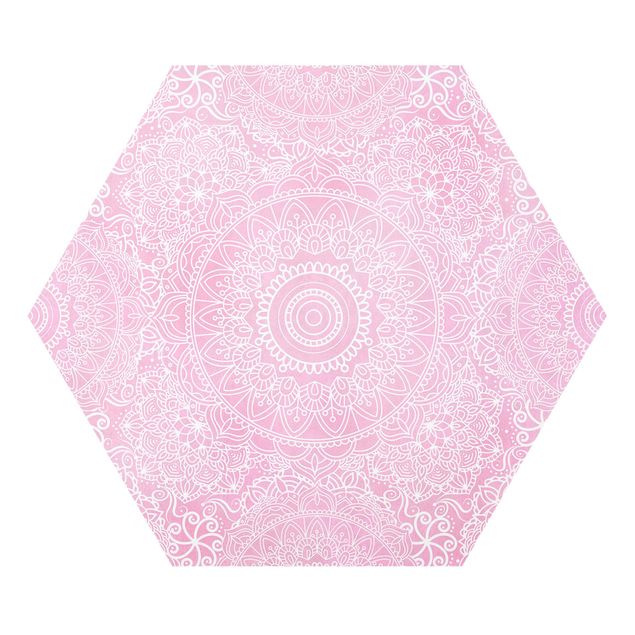 Różowy obraz Wzór Mandala Pink