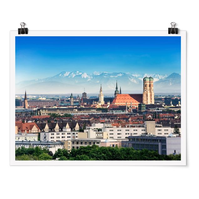 Obraz z niebieskim Monachium