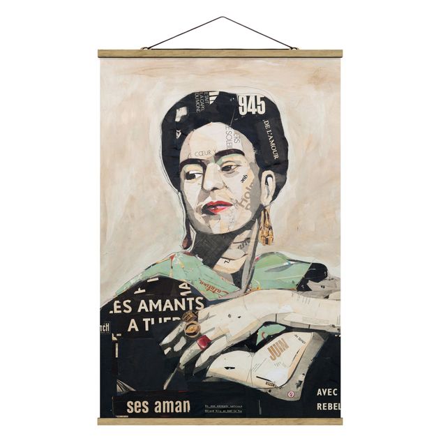 Obrazy portret Frida Kahlo - kolaż Nr 4