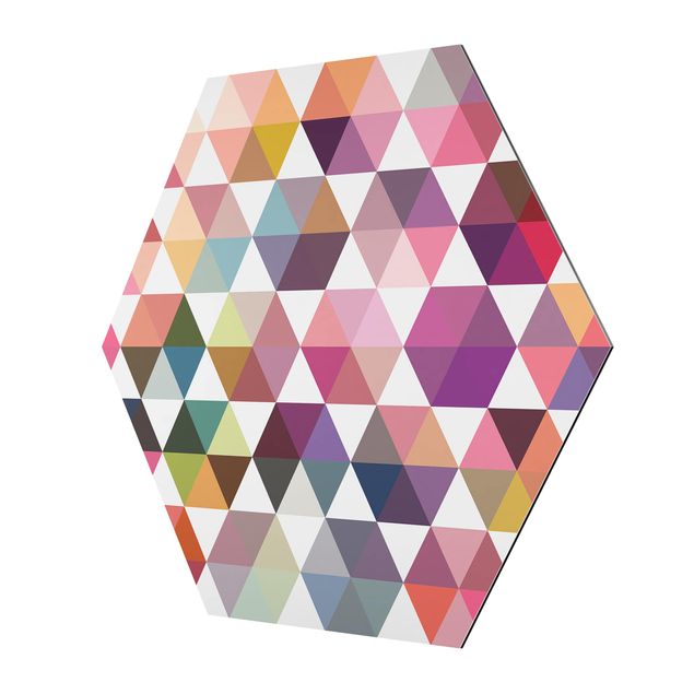 Obraz heksagonalny z Alu-Dibond - Szerokość sześciokąta