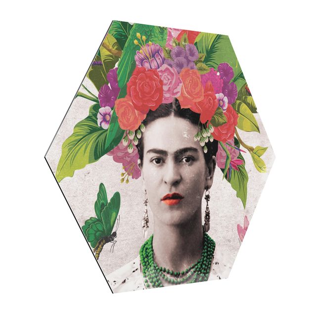Motyl obraz Frida Kahlo - Portret z kwiatami