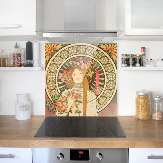 Dekoracja do kuchni Alfons Mucha - Plakat reklamowy La Trappistine