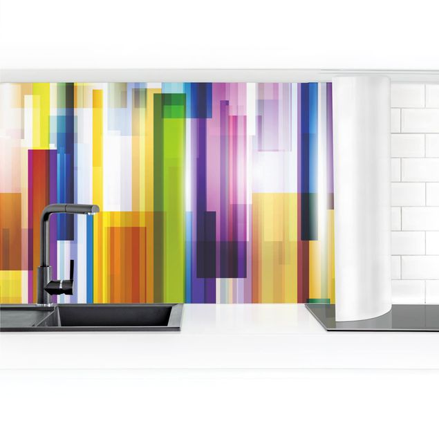 Panel ścienny do kuchni -Rainbow Cubes II