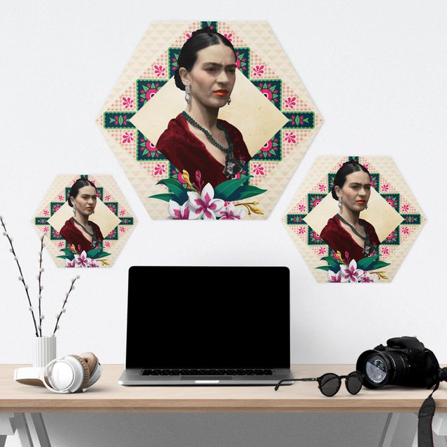 Reprodukcje Frida Kahlo - Kwiaty i geometria