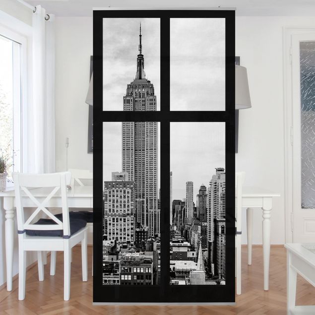 Dekoracja do kuchni Okno Nowy Jork Empire State Building