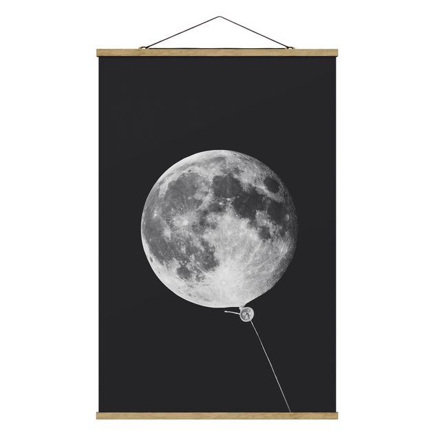 Obrazy nowoczesne Balon z księżycem