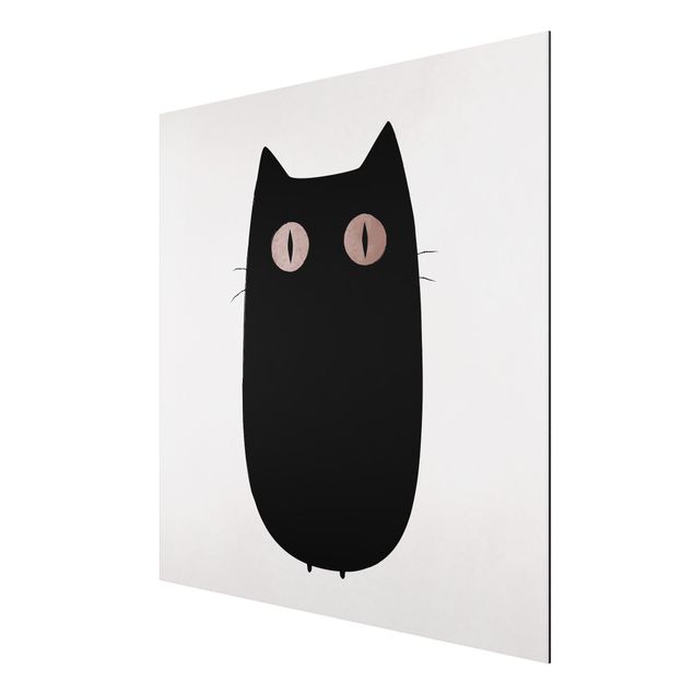 Obrazy nowoczesny Ilustracja czarnego kota
