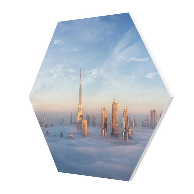 Obrazy architektura Dubaj ponad chmurami