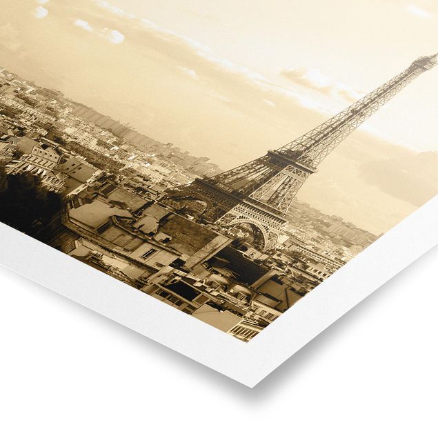 Plakaty architektura Kocham Paryż