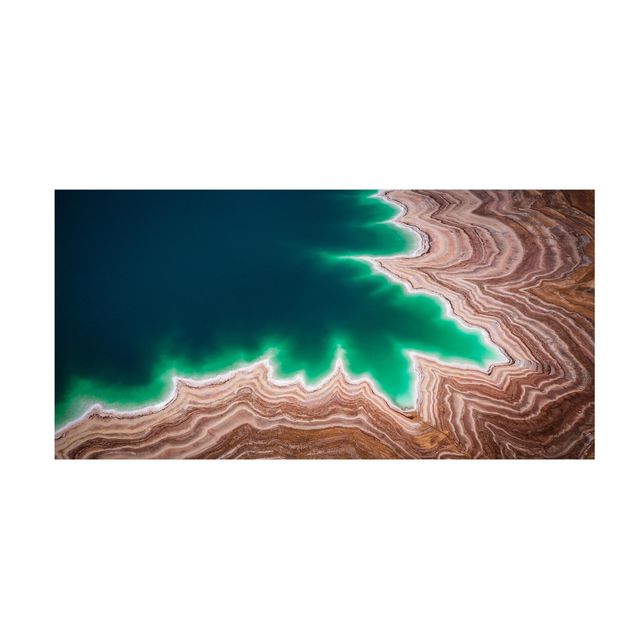 nowoczesny dywan Warstwowy krajobraz nad Morzem Martwym