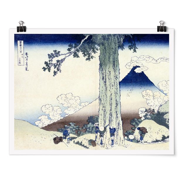 Obrazy góry Katsushika Hokusai - Przełęcz Mishima w prowincji Kai