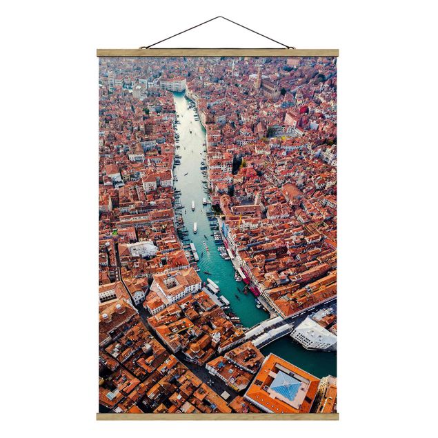 Czerwony obraz Canal Grande w Wenecji