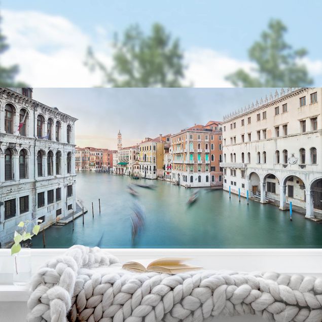 Folia okienna do sypialni Widok na Kanał Grande z mostu Rialto w Wenecji