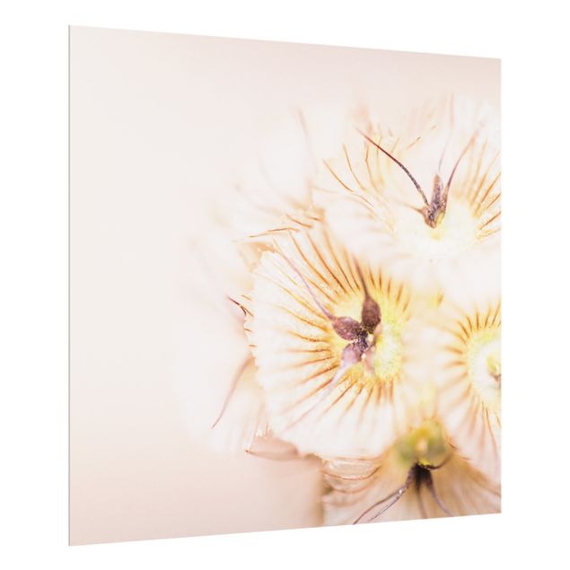 Panel szklany do kuchni - Pastelowy bukiet kwiatów