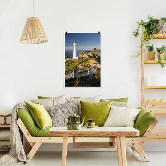 Obrazy nowoczesny Latarnia morska Castle Point Nowa Zelandia