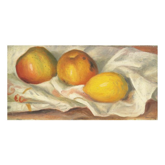 Panele szklane do kuchni Auguste Renoir - Jabłka i cytryna