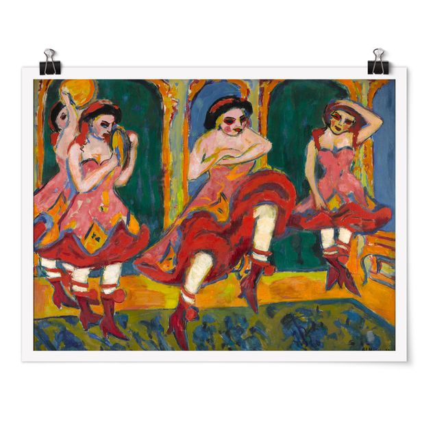 Kolorowe obrazy Ernst Ludwig Kirchner - Tancerze Czardy