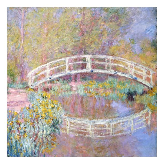 Panel szklany do kuchni Claude Monet - Most Moneta w ogrodzie