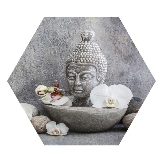 Obrazy nowoczesny Budda Zen, orchidee i kamienie
