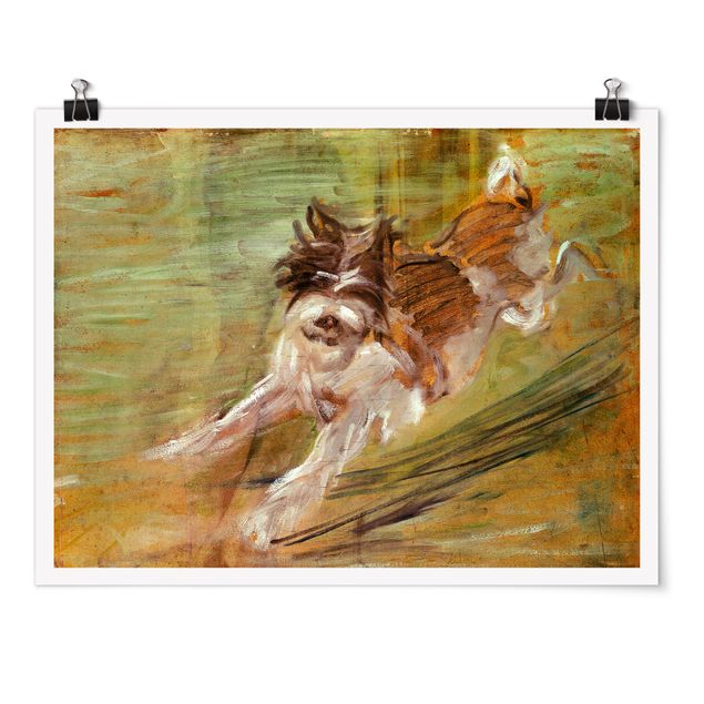 Nowoczesne obrazy Franz Marc - skaczący pies