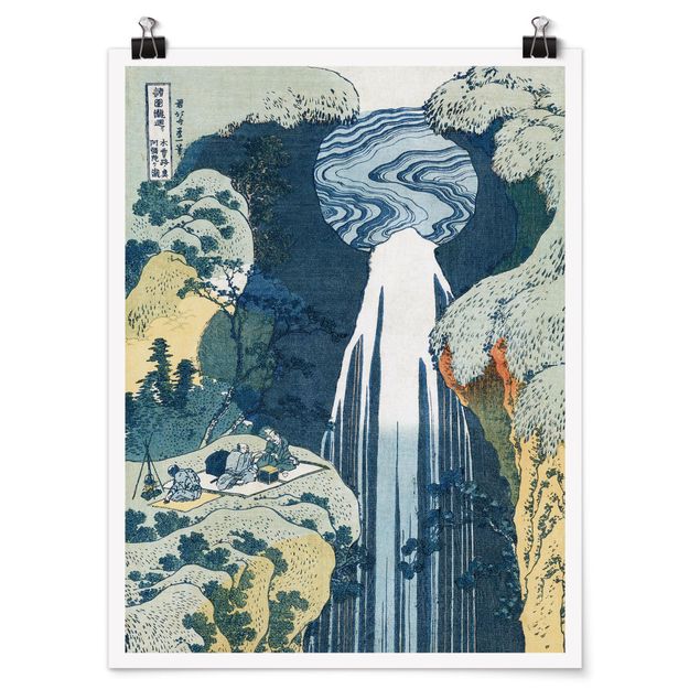 Obrazy krajobraz Katsushika Hokusai - Wodospad Amidy