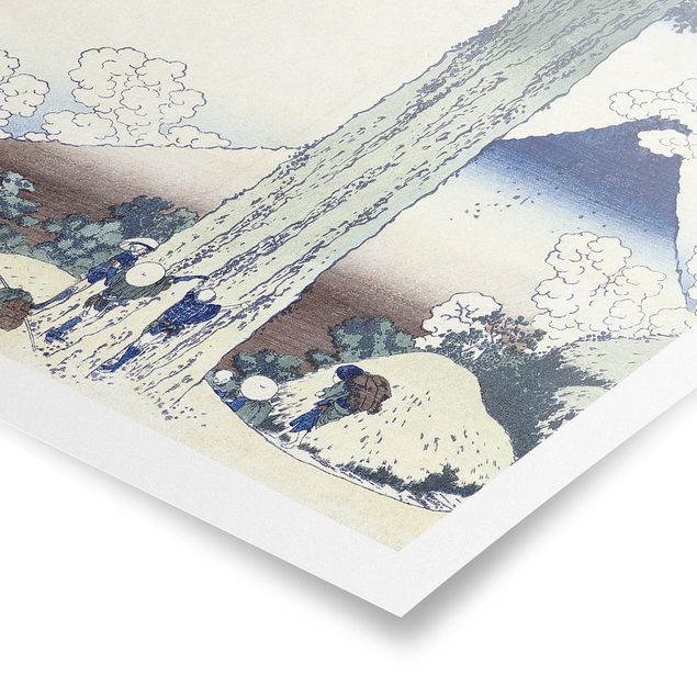 Obrazy krajobraz Katsushika Hokusai - Przełęcz Mishima w prowincji Kai