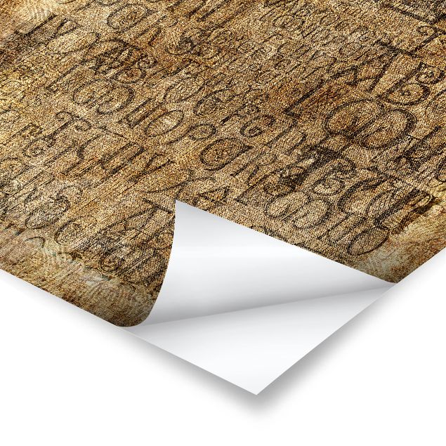 Obrazy litery Stare listy