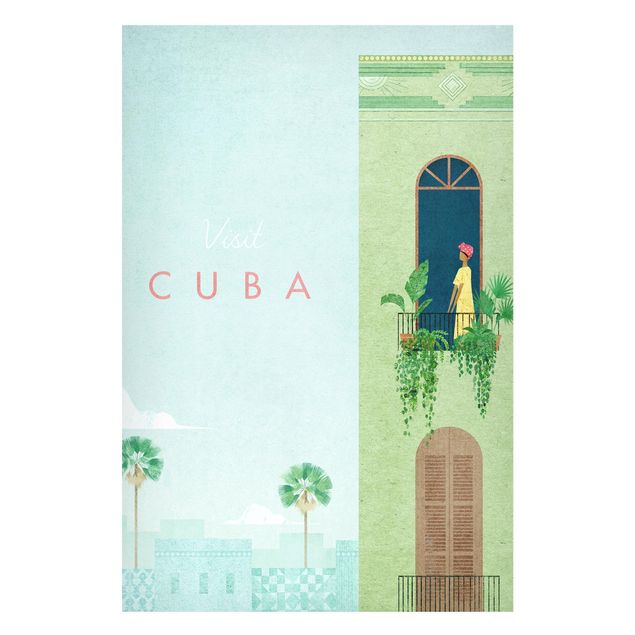 Nowoczesne obrazy do salonu Plakat podróżniczy - Kuba